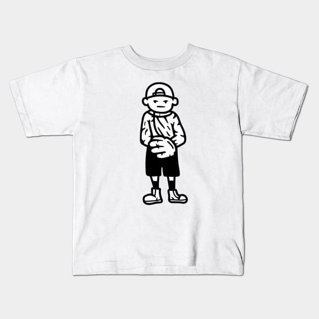 Playground Legends Baseball Kids T-Shirt by jonnyfastball